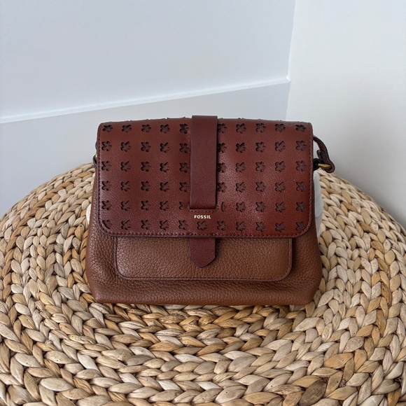 Brown Crossbody Leather Bag - Picture 1 of 6